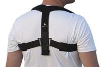 StrictlyStability Upper Back Posture Corrector Brace and Clavicle Support for Fractures, Sprains, and Shoulders (Medium)