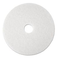 3M - Super Polish Floor Pad 4100 19" White 5/Carton "Product Category: Breakroom And Janitorial/Cleaning Tools & Supplies"