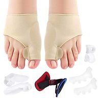 Bunion Corrector and Bunion Relief Protector Sleeves Kit, Hammer Toe Straightener Straps Big Toe Separator Bunion Sleeve Socks for Hallux Valgus Pain Relief, Bunion Splint for Women and Men - 9Pcs
