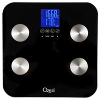 Ozeri Touch 440 lbs Total Body Bath Scale – Measures Weight, Fat, Muscle, Bone & Hydration with Auto Recognition and Infant Tare Technology