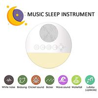 QAIYXM Led White Noise Machine - USB Rechargeable with Baby Soothing Night Light and Memory Function,10 High Fidelity Nature Sounds,Sleep Sound Therapy for Home,Office,Baby and Adults
