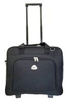 16"computer/laptop Carryon Ipad Bag Shoulder Travel Rolling Case Wheel Black