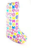 My Recovers Walking Boot Cover for Fracture Boot, Fashion Cover in Butterflies-Hearts, Tall Boot, Made in USA, Orthopedic Products Accessories (MD)