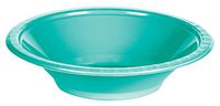 Creative Converting 324794 Touch of Color 240 Count 12 oz Plastic Bowls, Teal Lagoon