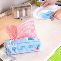 Kitchen Tools & Gadgets - Kc-Cs06 80pcs Disposable Non-Woven Fabric Non-Stick Dishcloth Wiping Rags Cleaning Cloth - Dishrag Textile Material