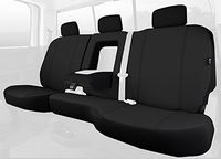 Fia SP82-92 BLACK Custom Fit Rear Seat Cover Split Seat 60/40 - Poly-Cotton, (Black) by FIA