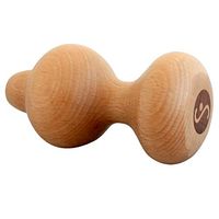 Body Back 2-in-1 Wood Back Roller & Knobber, Deep Tissue Massager & Muscle Roller, 5 inch