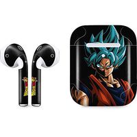 Skinit Decal Audio Skin for Apple AirPods with Wireless Charging Case - Officially Licensed Dragon Ball Super Goku Dragon Ball Super Design