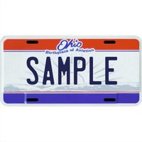 Your Name Your State Custom Metal License Plate - Choose from All 50 States (Ohio, 6" x 12" Super Thick (.045"))