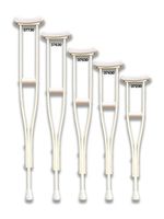 Wood Crutches Youth Adjusts 36"-43" Pair User height 4'3"-4'10"