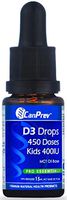 CanPrev D3 Drops Kids 400 iu mct Oil Base, 0.5 Ounce