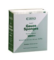 MEDLINE PRM4412 PRM4412H Caring Woven Sterile Gauze Sponges (Pack of 50)