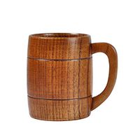 MSlongzc Cups Water Bottles Coffee Cups Vacuum-Insulated Stainless Steel Tumbler Handle for Wide Mouth 320ml Wooden Beer Tea Coffee Cup Water Heatproof Home Office Party Drinkware