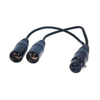 XLR Jack to Two XLR Plugs