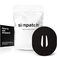 SIMPATCH Adhesive Patch for Dexcom G6 with Strap - Black