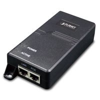 PLANET Gigabit PoE Injector, Adapter (60W, Integrated) | Single-Port, Ultra Power over Ethernet Injector, Network Distances up to 328 Feet | Use for IP Camera, More (POE-173)