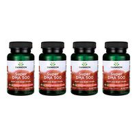 Swanson Super Dha 500 from Food-Grade Calamari 500 mg 30 Sgels 4 Pack