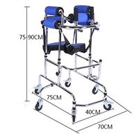 NACHENW Child Walker with 6 Wheels Lower Limb Training Rollover Prevention Stand Walking Stick Rehabilitation Instrument for Children