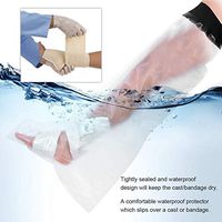 WLDQ Leg Cast, Waterproof Durable Leg Cast Cover, Durable and Reusable Shower Bandage Protector, Good for Adult's Leg Wound Recovery (Size : 2PCS)