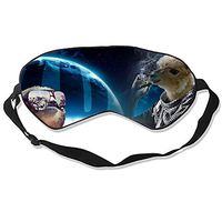 Llama and Sloth Sleeping Mask Silk Eye Mask with Adjustable Straps Out for Sleep Travel Nap