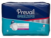 Prevail Breezers Protective Underwear, Ultimate Absorbency, Medium (Pack of 6 (96 Count))