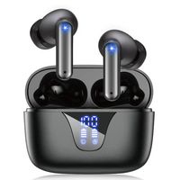 ZIUTY Wireless Earbuds, Bluetooth 5.3 Headphones 50H Playtime with LED Digital Display Charging Case, IPX5 Waterproof HiFi Stereo Earphones with Mic for Android iOS Cell Phone Computer Laptop Sports