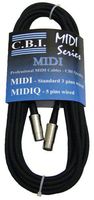 CBI 5-Pin Din Connector Professional MIDI Cable with 3 Pins Wired, 25 Feet