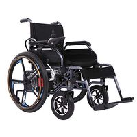 Lightweight Electric Wheelchair, Power Transport Wheelchair Chair, Electric Wheelchairs for Adults Elderly, Rollator Walker with Seat
