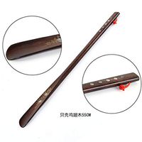 RRSHUN Wooden Long Shoehorn,Flexible Shoe Horn for Elderly and Pregnancy Long Handle Shoehorn (21.5 in)