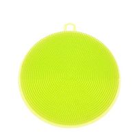 Daliuing Silicone Dishwashing Brush Kitchen Silicone Sponge Multipurpose Antimicrobial Dish Washing Brush Green