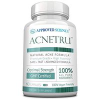 AcneTru - Rapid Acne Healing & Relief - Contains Niacinamide, Zinc, Pantothenic Acid - 60 Vegan Friendly Capsules