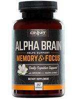 ONNIT Alpha Brain (90ct) - Over 1 Million Bottles Sold - Premium Nootropic Brain Supplement - Focus, Concentration & Memory - Alpha GPC, L Theanine & Bacopa Monnieri
