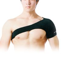 uxcell Neoprene Man Elastic Single Sided Protection Belt Shoulder Support Black
