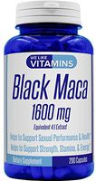Black Maca 1600mg Equivalent 4:1 Extract – 200 Capsules – Black Maca Supplement – Helps to Support a Strong Reproductive System