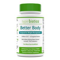 Hyperbiotics Better Body with White Kidney Bean Extract & Orafti P95 Prebiotics—60 Tablets | Weight Management Support