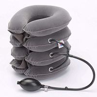 Cervical Neck Traction 4Layer Device - Neck Massager & Collar - Neck & Shoulder Pain Relief - Cervical Collar for Travel/Home Improved Spine Alignment