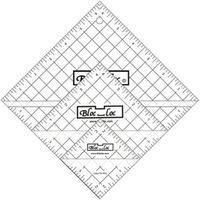 Bloc Loc~Half Square Triangle Ruler Set #5-4.5"5.5",6.5", Acrylic Ruler