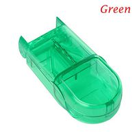 Pill Divider Box - 1 Piece Portable Pill Compartment Box Pill Cutter Splitter Half Storage Compartment Box Medicine Tablet Holder Divider Container - RANDOM COLOR