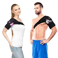 Shoulder Brace with Compression Pad for Men, Women,Right,Left,Adjustable Breathable Neoprene Shoulder Support for Rotator Cuff, Dislocated AC Joint, Bursitis (Camouflage L-XL) by Cleviss