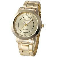 IEason,Stainless Steel Sport Quartz Hour Wrist Analog Watch (Gold)
