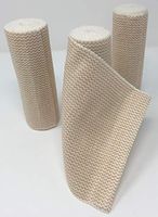 Elastic Bandage with Hook and Loop Closure (No Clips Needed) (Pack of 3) (6-inch)