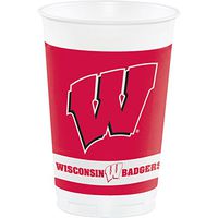 University of Wisconsin Plastic Cups, 24 ct