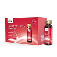Heivy Liquid Collagen Supplement, Collagen Drink, Collagen Peptides, Hydrolyzed Marine Collagen,Glowing Hair Skin and Nails,10,000mg Marine Collagen,with Jasmine Extract Coenzyme Q10 Piperine, 1 Box