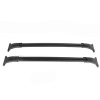 Cross Bars Compatible With 15-18 Chevy Tahoe Suburban Escalade GMC Yukon | Factory Style Black Aluminum Roof Rack Cross Bars By IKON MOTORSPORTS