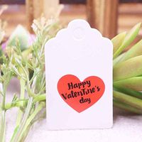 OBELLA BOUTIQUE wholesale scallop 35cm white paper gift tag 100pcs per lot thank you my darling hang tag for wedding/candy/box/gift decoration