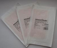 (Pack of 3) Advazorb Silflex (Silfix) Wound Dressing (4 inch x 8 inch) - hydrophillic foam dressing with soft silicone wound contact layer