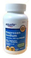 Naproxen Sodium Liquid-Filled Capsules, 220mg, 120ct, by Equate