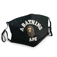 DISINIBITA Ba-pe Anime Black Monkey Washable Reusable Mouth M-A-Sk Adjustable Earloop Unisex