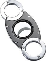 Visol VCUT61 Manitoba Black and Silver Cigar Cutter