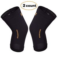 Thx4COPPER Infused Compression Knee Sleeve(1 Pair) - Copper Knee Support –Guaranteed Recovery Knee Brace-Idea for Sports, Running, Jogging, Arthritis, Joint Pain Relief - XX-Large